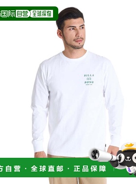 日本直邮BILLABONG ONE TIME男士长袖T恤 BF012050 白色