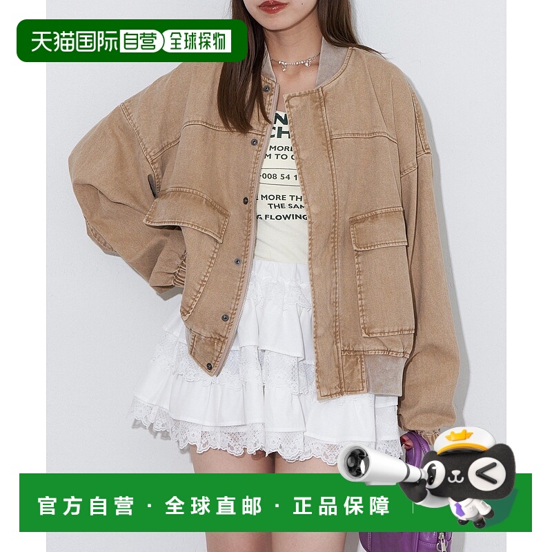 1h可退 日本直邮ANTI WARP 男女同款 丹宁飞行员夹克 宽松A-2版型