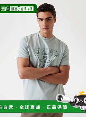 日本直邮Guess SS Bsc Guess Inset Logo Tee 短袖T恤 [GU1432EM0