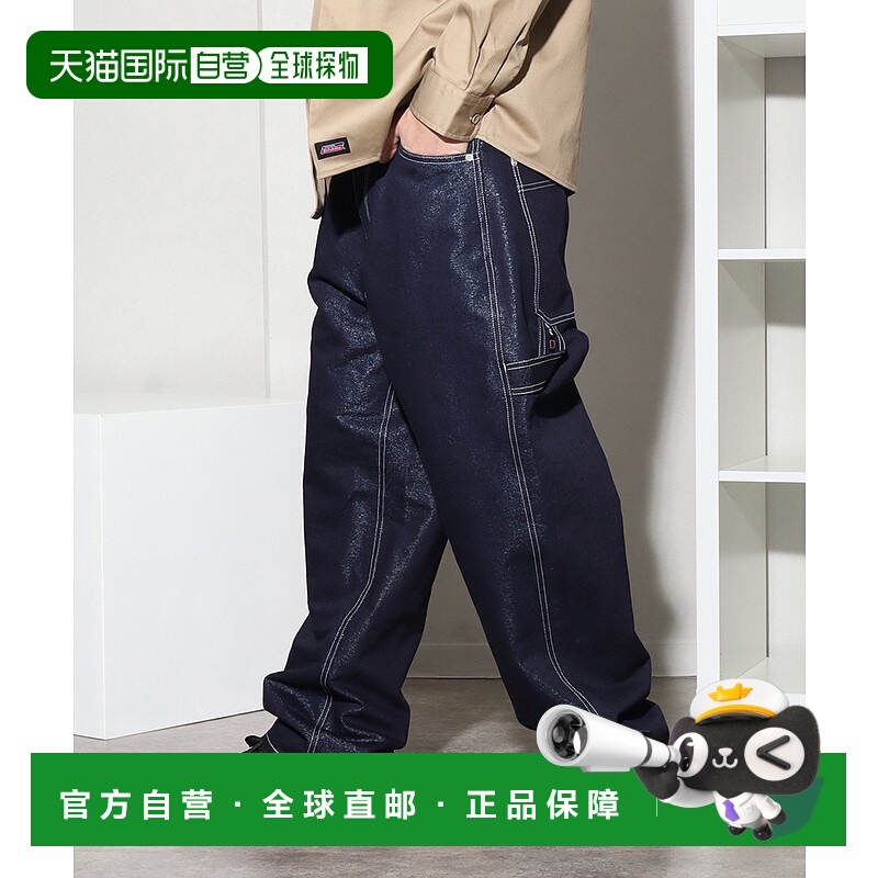 日本直邮FUBU 男士女士金属光泽工装牛仔裤 FAM51504