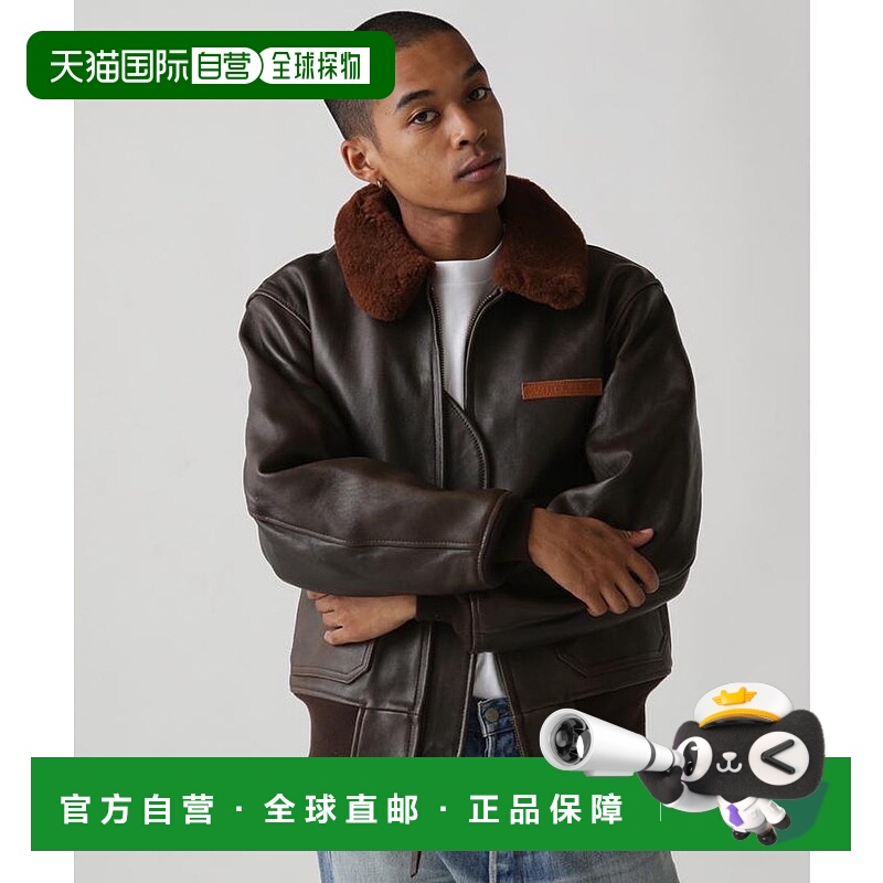 日本直邮AVIREX G-1飞行夹克 古董羊羔皮款 [AV1129EM020285] 飞