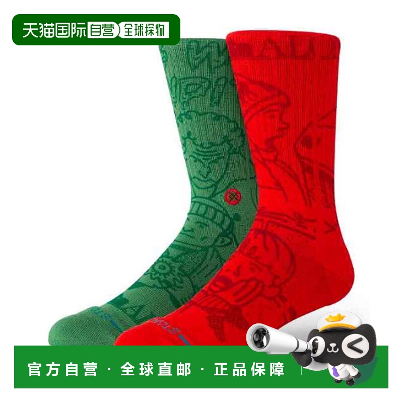 1h可退 日本直邮STANCE男女同款 HOME ALONE联名袜 创意圣诞图案