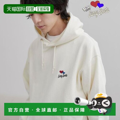 日本直邮coen Cohen SunnySports 特别定制 单点爱心刺绣连帽卫衣