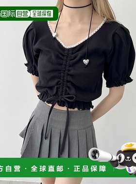 1h可退 日本直邮PHILLY 女士春夏蕾丝拼接上衣  PWC25SS118女装