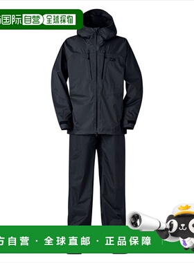 日本直邮Daiwa Rainwear DR-3025 RAINMAX 钓鱼者轻便雨衣 黑色 M