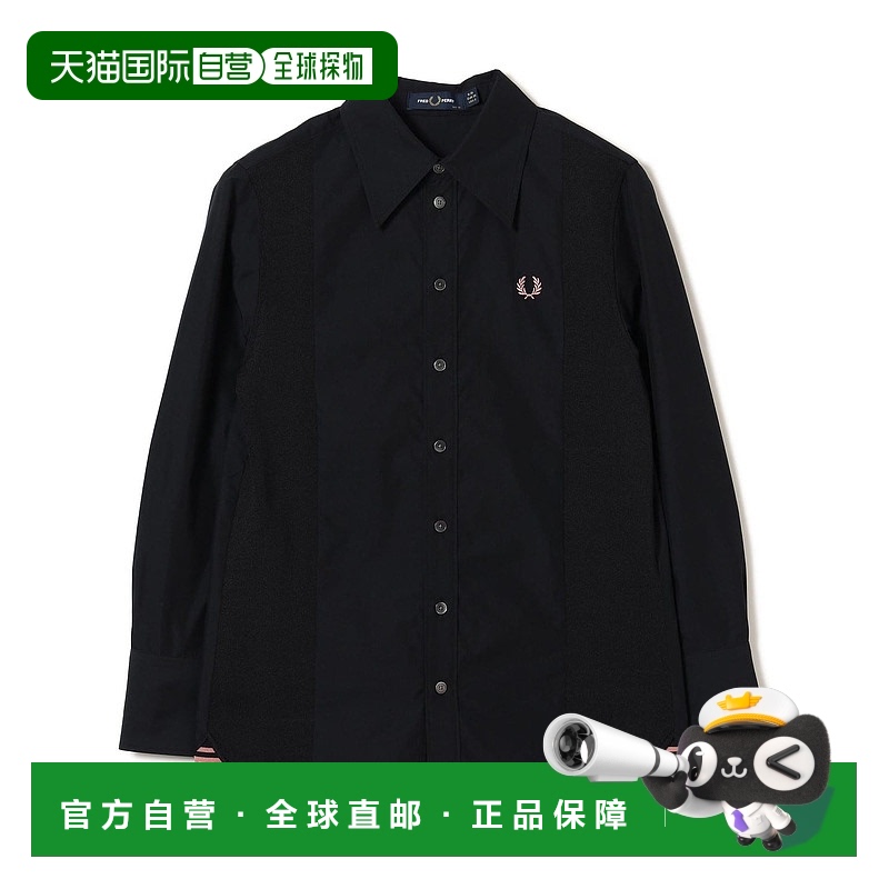 1h可退 日本直邮FRED PERRY 女士别注休闲衬衫 长袖 棉质混纺 Ray