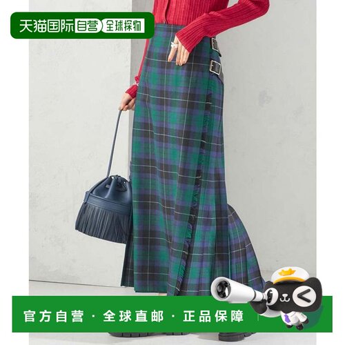 日本直邮SHIPS别注 O'NEIL OF DUBLIN 格纹绗缝绿色短裙 女装裙