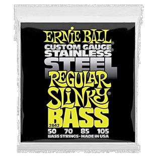 【日本直邮】ERNIE BALL贝司弦 (50-105) 不锈钢 REGULAR SLINKY