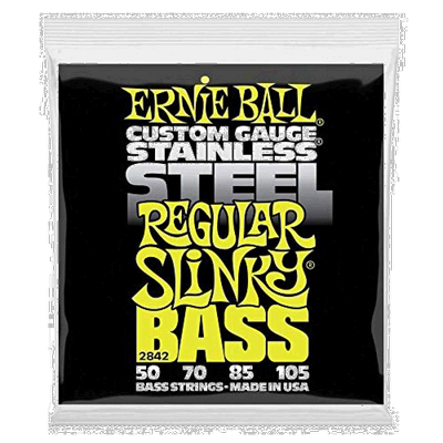 【日本直邮】ERNIE BALL贝司弦 (50-105) 不锈钢 REGULAR SLINKY