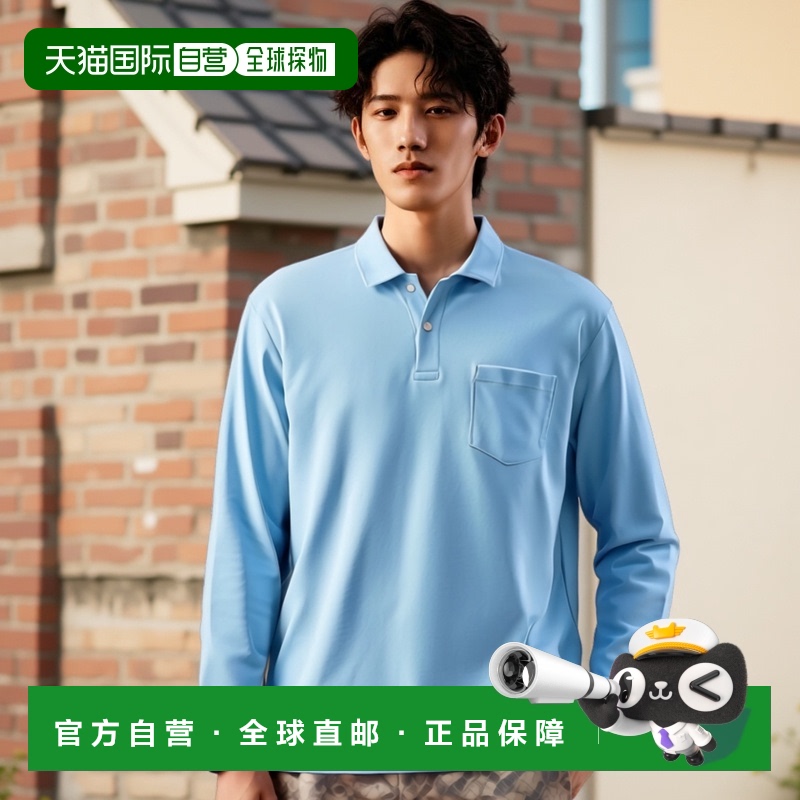 【日本直邮】Xebec 长袖polo衬衫6035 42 萨克斯蓝 SS