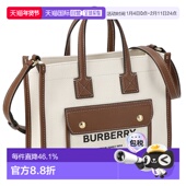 新款 日本直邮BURBERRY博柏利手提包黑色女士经典 大牌简约风时尚 送