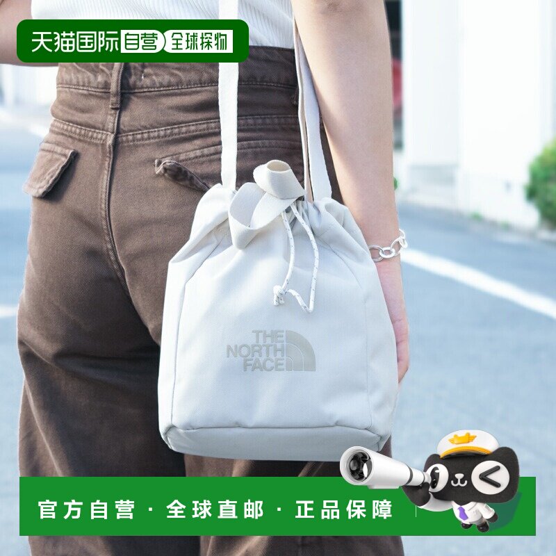 日本直邮The North Face White Label 男女单肩包奶油色WL BUCKET