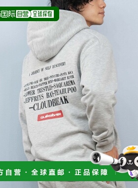 1h可退 日本直邮Quiksilver 男女同款 防风拨水宽松连帽外套 半拉