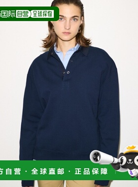 1h可退 日本直邮THROW by SLY 女装 宽松版型 罗纹领 撞色设计 半