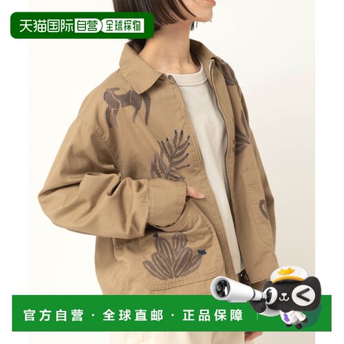 1h可退 日本直邮RNA-N 女装 全棉刺绣夹克 宽松手工艺风 IJ2188/j