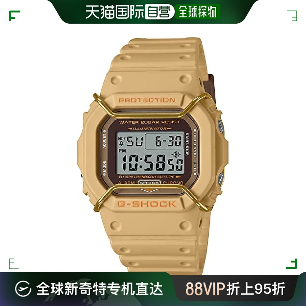 【日本直邮】G Shock卡西欧手表男款抗震运动表棕色DW-5600PT-