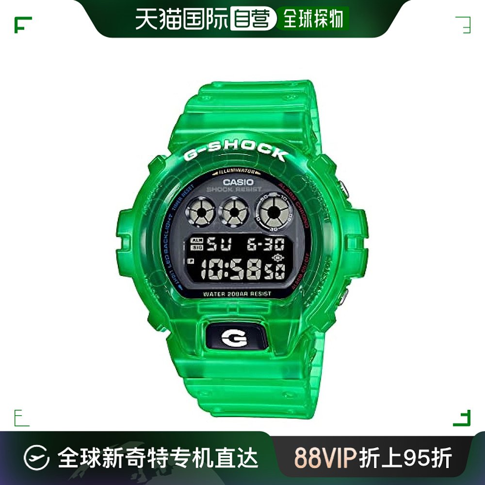 【日本直邮】G Shock卡西欧手表男款抗震运动表绿色DW-6900JT-