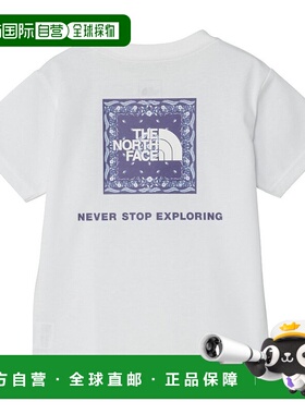日本直邮THE NORTH FACE 幼儿短袖方领 Logo T恤 NTT32546