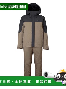 日本直邮PHENIX 男士彩色拼接两件套滑雪服套装 PSM242P40 炭灰色