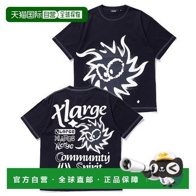 1h可退 日本直邮XLARGE 男女同款大图案短袖T恤 101252011027纯棉