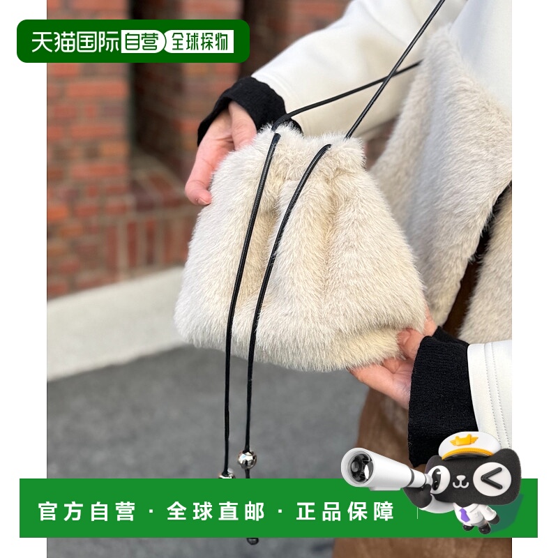 1h可退 日本直邮deux amour 女装 仿毛绒质感 手提单肩包 小巧设