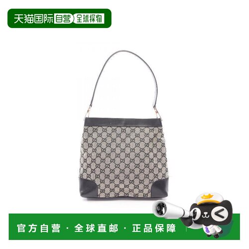 日本直邮中古Gucci古驰女包B级9新Shoulder bag肩包帆布单肩包黑