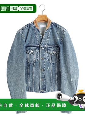 1h可退 日本直邮TANAKA 女士 无领牛仔夹克 ST425GB外套
