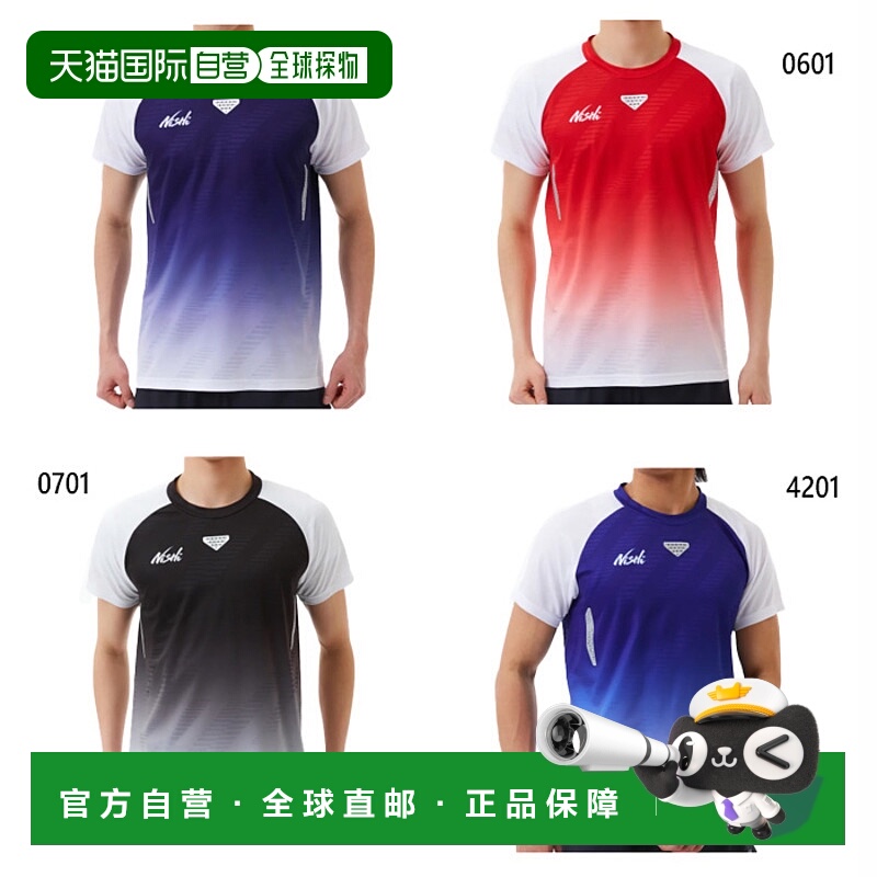 日本直邮NISHI运动男士女士提花赛车T恤健身训练服上衣短袖吸汗速