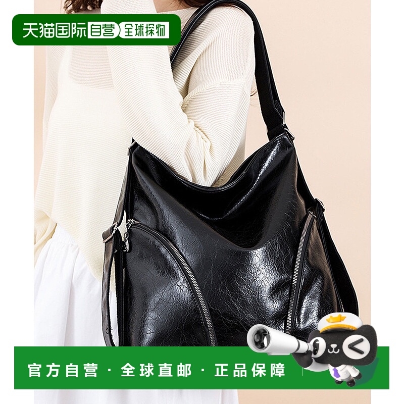 1h可退 日本直邮florge 男女同款 多功能A4收纳 合成皮革双肩包//