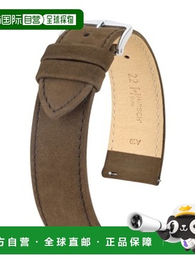 日本直邮03433010-2-20 HIRSCH Osiris 磨砂皮表带手表替换表带安