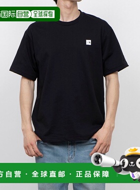 日本直邮 THE NORTH FACE 男士户外半袖小盒子标志T恤 NT32445 黑