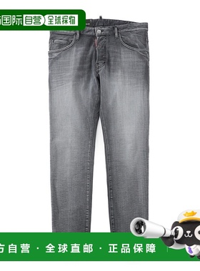 日本直邮DSQUARED2 纽扣飞度牛仔裤 黑色 男士 s74lb1389 s30503