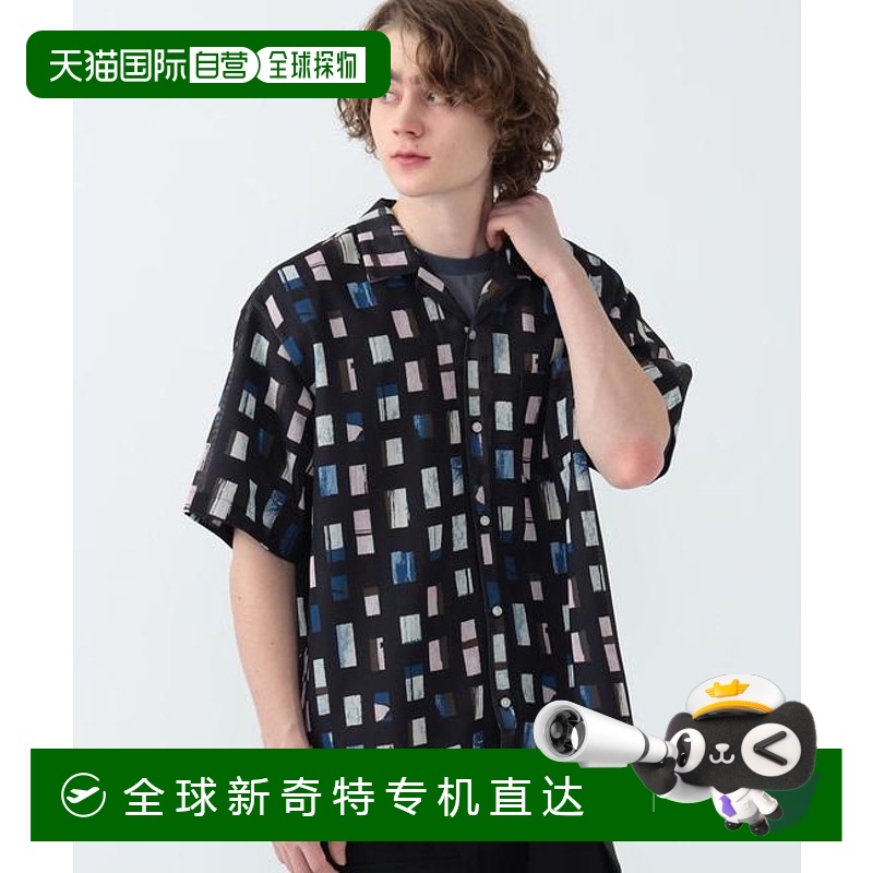 1h可退 日本直邮BEAMS HEART MEN 印花开襟衬衫