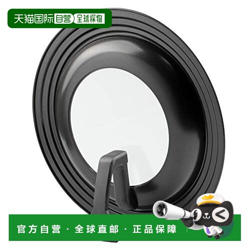 【日本直邮】PEARL METAL锅具锅盖24-28厘米直立式锅盖黑色