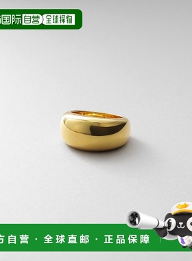 1h可退 日本直邮COCOSHNIK 女士 宽版圆顶设计 镂空粉色戒指 GP镀