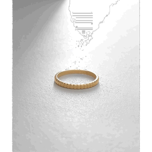日潮跑腿COCOSHNIK 女士K18切割环薄形戒指 黄金 10cm经典精致