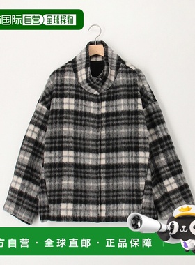 1h可退 日本直邮MICO COULIER 女装 短款后茧型 起毛格纹外套 508