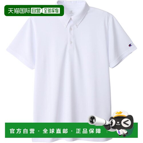 日本直邮Champion Champion 纽扣短袖 Polo 衫 C3-XS397 多功能运