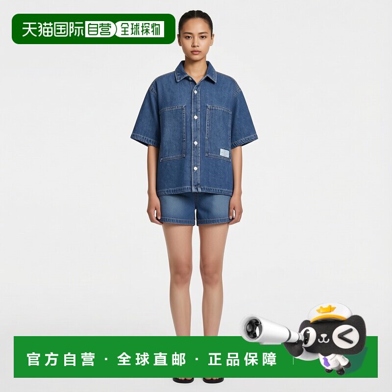 日本直邮Zara如流水般的牛仔衬衫短袖