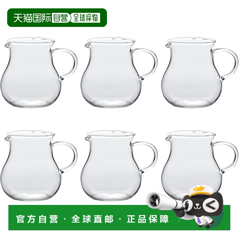 日本直邮【】东洋佐佐木 带把糖浆壶 80ml 6个装 透明 TS44029