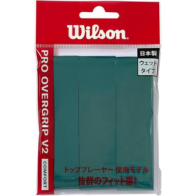 【日本直邮】威尔胜网球羽毛球手胶 Pro Over Grip V2.0 3入绿