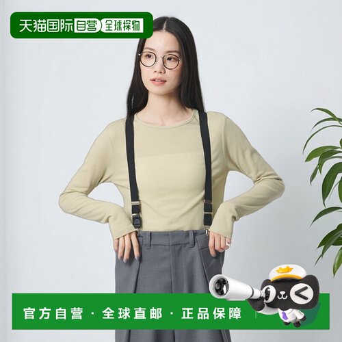 日本直邮海茨维斯顿 棉薄纱绉布长袖T恤背心