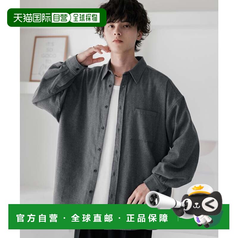 日本直邮Rocky Monroe 男士女士格纹衬衫 法兰绒长袖 标准领 满印