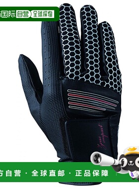 【日本直邮】Kasco高尔夫手套男士手背伸缩号好黑色23cmZI-1926R