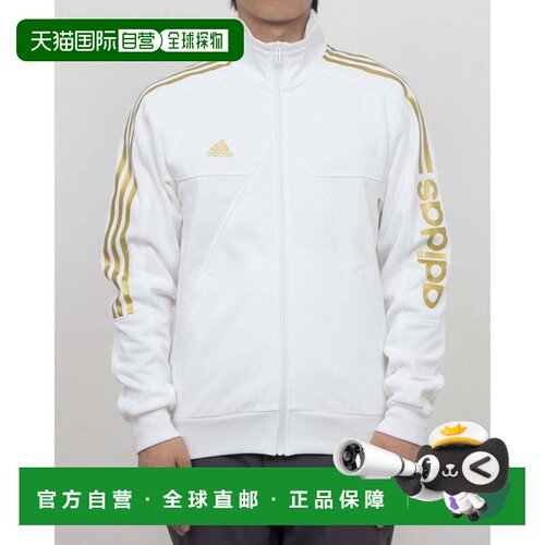 日本直邮Adidas/阿迪达斯Logo图案拉链长袖夹克外套男女同款 JP46