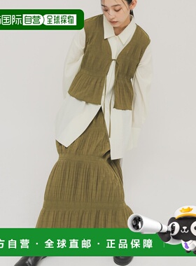 1h可退 日本直邮KBF 女装 马约丽卡褶皱背心裙套装 KB26230206508