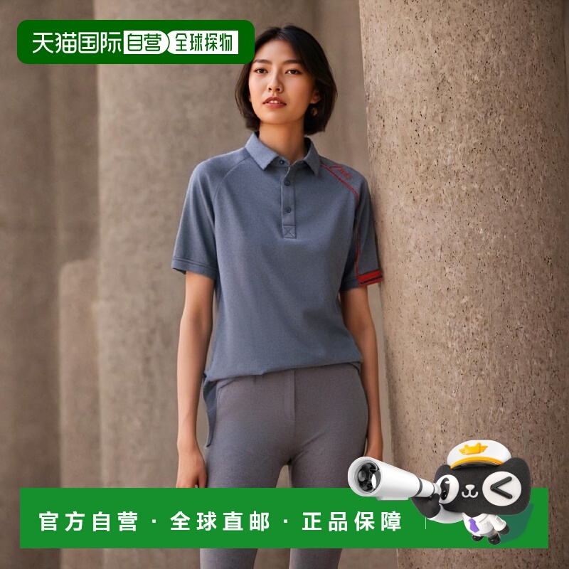 【日本直邮】ASICS unisex Polo衫CHM305深蓝×红(CHM305-5023) 2