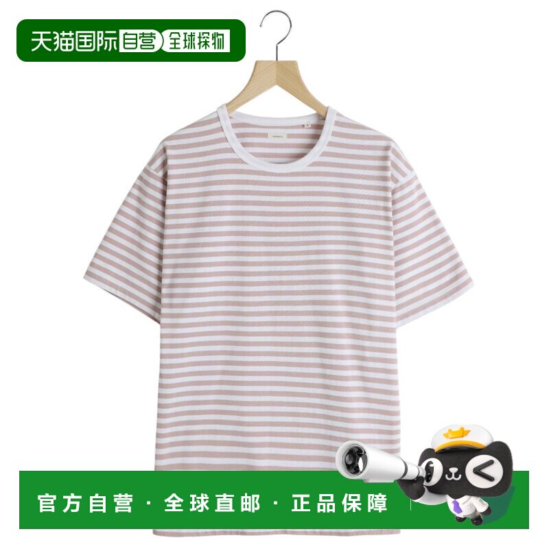 日本直邮nanamica 男士 COOLMAX条纹短袖T恤 S25SH120图片