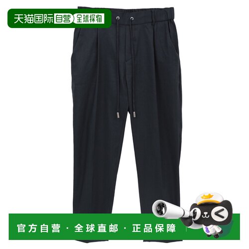 日本直邮martinique 女装 亚麻混纺微弹休闲束脚裤 A0363FP020