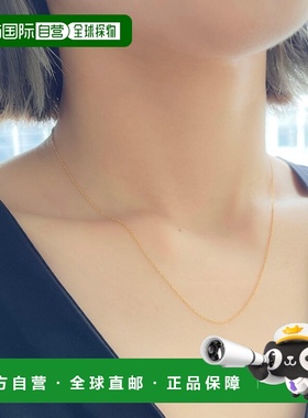 日本直邮Karlas 男女同款 45cm外科钢项链 细链可调节防过敏 ft00